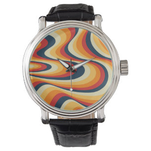 Kleurig abstract vormontwerp horloge