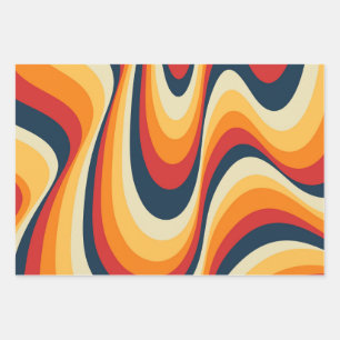 Kleurig abstract vormontwerp inpakpapier vel