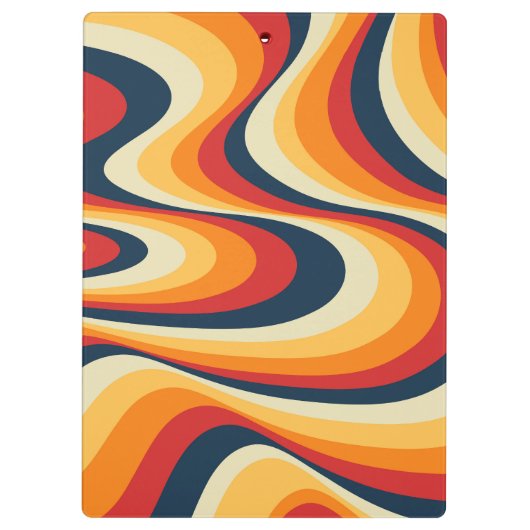 Kleurig abstract vormontwerp klembord (Achterkant)