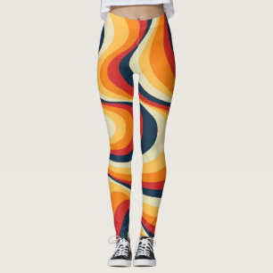Kleurig abstract vormontwerp leggings