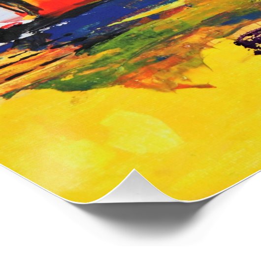 Kleurig Abstract vormontwerp Perfect Poster (Hoek)