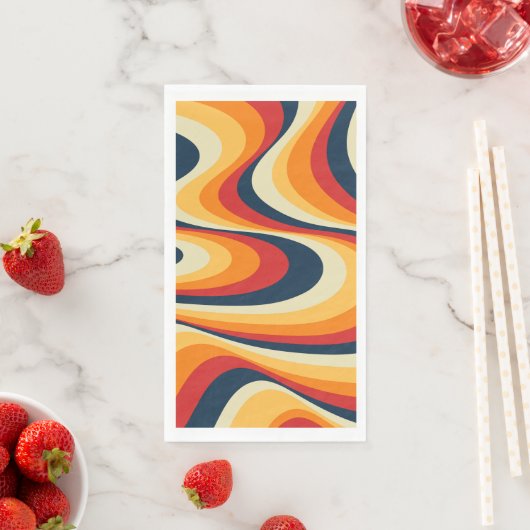 Kleurig abstract vormontwerp servet (Insitu)