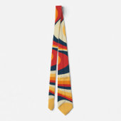 Kleurig abstract vormontwerp stropdas (Achterkant)