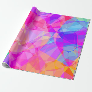 Kleurig Abstracte patroon van geometrische vormen Cadeaupapier