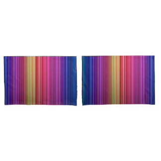 Kleurig Acrylvormig verticaal regenboogpatroon | Kussensloop