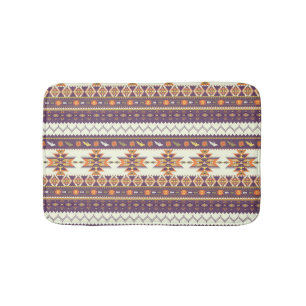 Kleurig aztec-patroon badmat