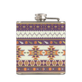 Kleurig aztec-patroon heupfles (Achterkant)