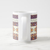 Kleurig aztec-patroon jumbo mok (Achterkant)