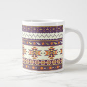 Kleurig aztec-patroon jumbo mok (Rechts)