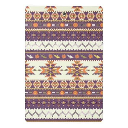 Kleurig aztec-patroon mini klembord (Achterkant)