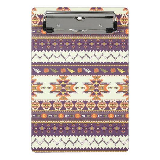 Kleurig aztec-patroon mini klembord (Voorkant)