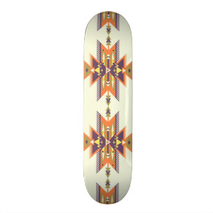 Kleurig aztec-patroon skateboard