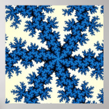 Kleurig blauw en wit fractal