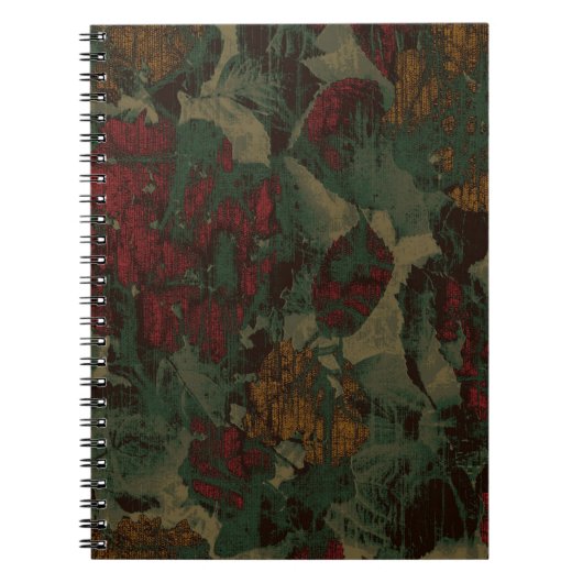 Kleurig bloemenkruitpatroon notitieboek (Voorkant)