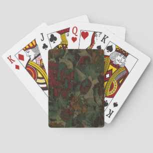Kleurig bloemenkruitpatroon pokerkaarten