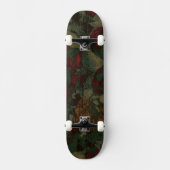 Kleurig bloemenkruitpatroon skateboard (Voorkant)