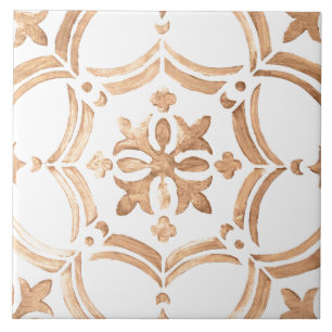 Kleurig bloemontwerp tegeltje