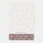 Kleurig bloempatroon in cartoon stijl post-it® notes (Voorkant)