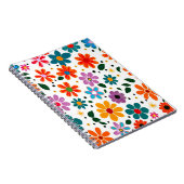 Kleurig bloempatroon notitieboek (Rechterzijde)