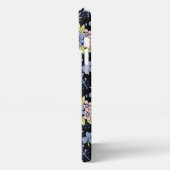 Kleurig bloesem naadloos patroon met naam iPhone hoesje (Linkerkant)