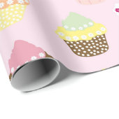 Kleurig Cupcakes — omslagpapier Cadeaupapier (Rol Hoek)