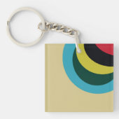 Kleurig curvepatroon sleutelhanger (voorkant)