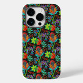 Kleurig exotische bloemen patroon, glazen kralen Case-Mate iPhone case (Achterkant)