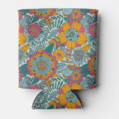 Kleurig floreel patroon blikjeskoeler (Voorkant)