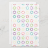 Kleurig floreel patroon briefpapier (Voorkant / Achterkant)