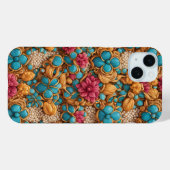 Kleurig floreel patroon Case-Mate iPhone case (Achterkant (horizontaal))