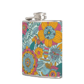 Kleurig floreel patroon heupfles (Links)