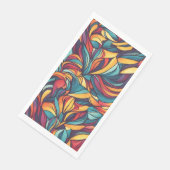 Kleurig floreel patroon servet (Hoek)