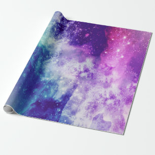 Kleurig galaxy-omslagpapier cadeaupapier