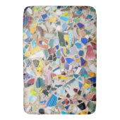 Kleurig gebroken afbeelding van de aardewand badmat (Voorkant Verticaal)