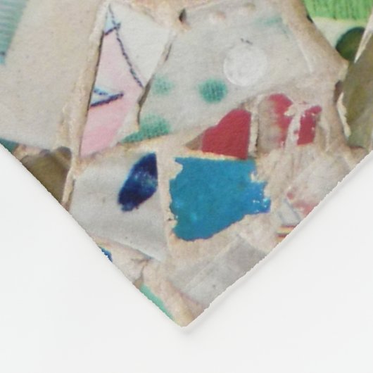 Kleurig gebroken afbeelding van de aardewand fleece deken (Hoek)