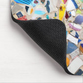 Kleurig gebroken afbeelding van de aardewand muismat (Hoek)