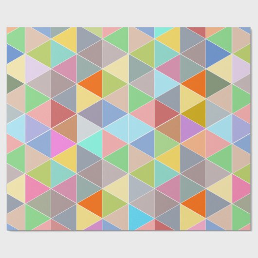 Kleurig geometrisch merkpatroon voor verpakkingspa cadeaupapier (Vlak)