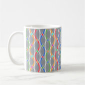 Kleurig geometrisch patroon. koffiemok (Links)