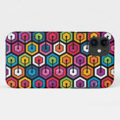 Kleurig geometrisch patroon met zeshoeken Case-Mate iPhone case (Achterkant (horizontaal))