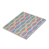 Kleurig geometrisch patroon. tegeltje (Zijkant)