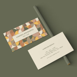 Kleurig geometrisch patroon visitekaartje