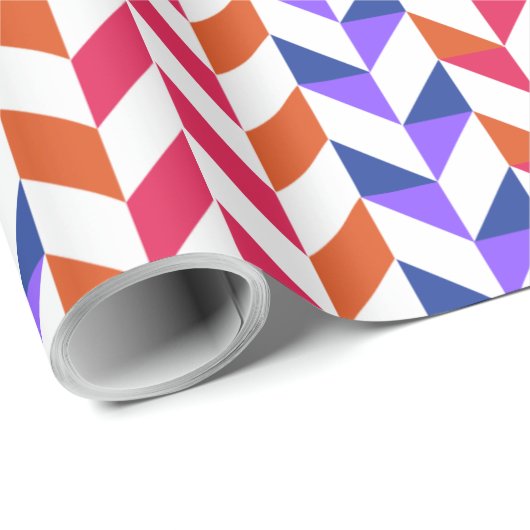 Kleurig geometrisch verpakkingspapier cadeaupapier (Rol Hoek)