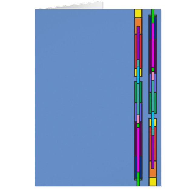 Kleurig Glas in lood ontwerp (Voorkant)