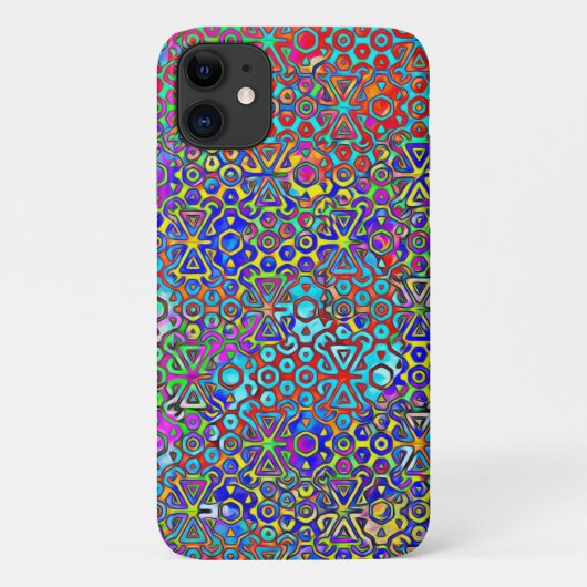 Kleurig Glas in lood ontwerp Case-Mate iPhone Case (Achterkant)