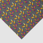 Kleurig Halloween Candy Corn Pattern-papier Tissuepapier (Detail)