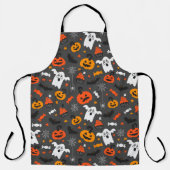 Kleurig halloween patroon schort (Voorkant)