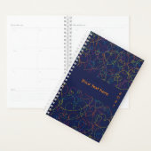 Kleurig hartsatroon - Hearts net Intense Blue Planner (Display)