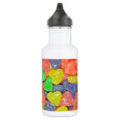 Kleurig hartvormig snoep waterfles  (Rechts)