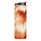 Kleurig horizontaal golvend patroon thermosbeker (Gedraaid links)