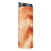 Kleurig horizontaal golvend patroon thermosbeker (Geroteerd rechts)